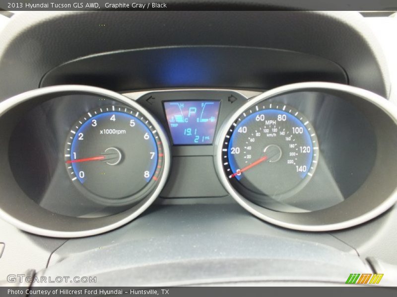 Graphite Gray / Black 2013 Hyundai Tucson GLS AWD