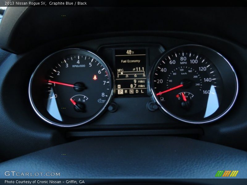 Graphite Blue / Black 2013 Nissan Rogue SV