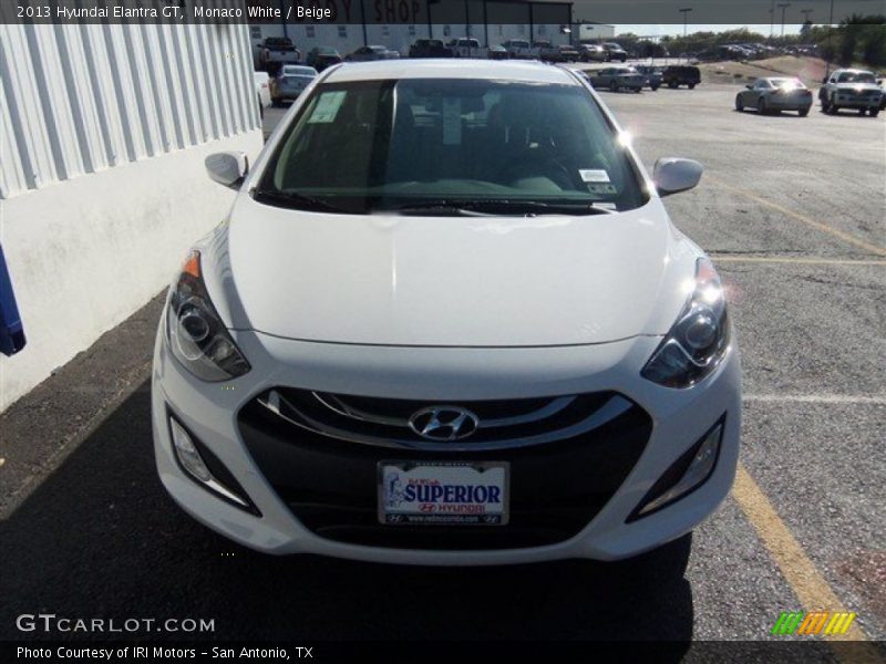 Monaco White / Beige 2013 Hyundai Elantra GT