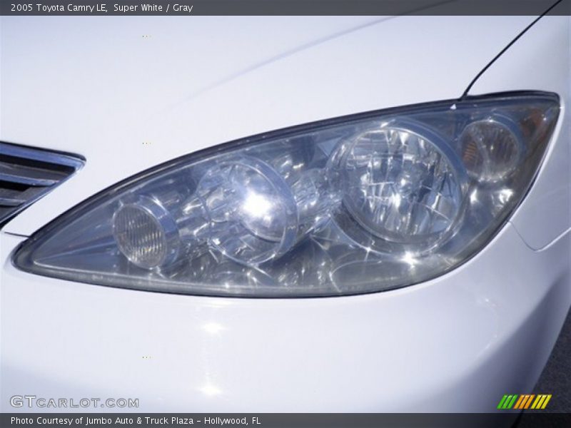Super White / Gray 2005 Toyota Camry LE