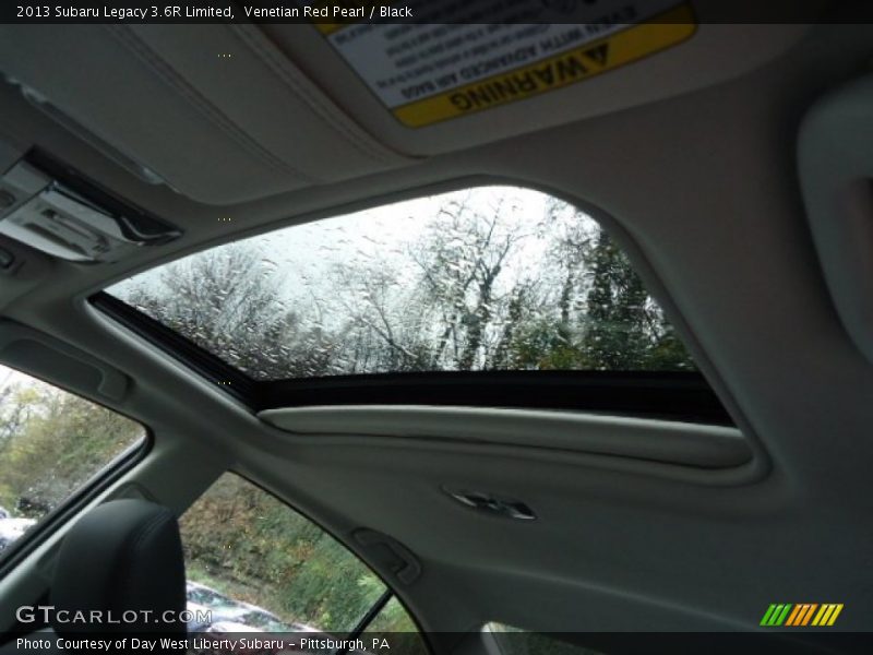 Sunroof of 2013 Legacy 3.6R Limited
