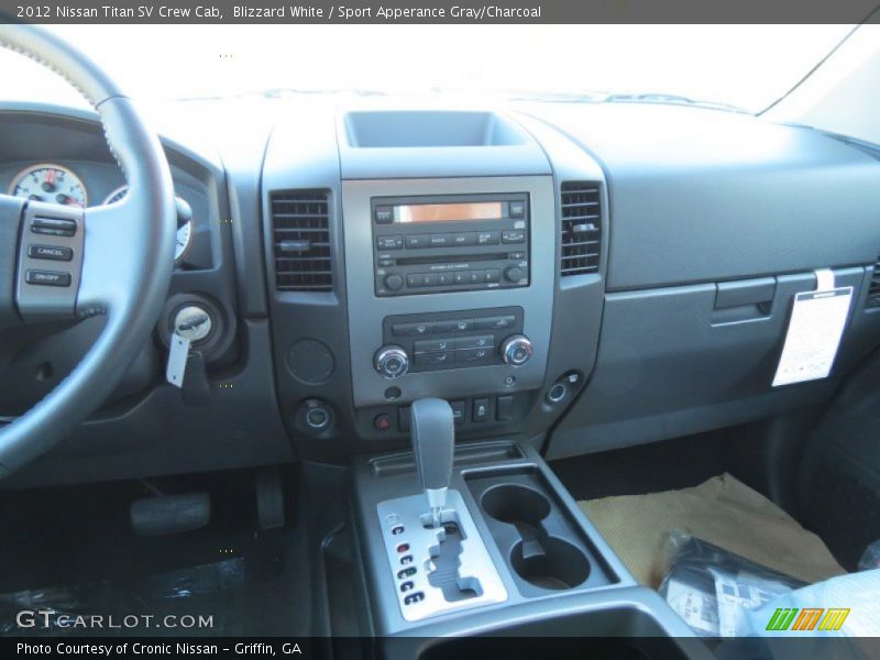 Blizzard White / Sport Apperance Gray/Charcoal 2012 Nissan Titan SV Crew Cab