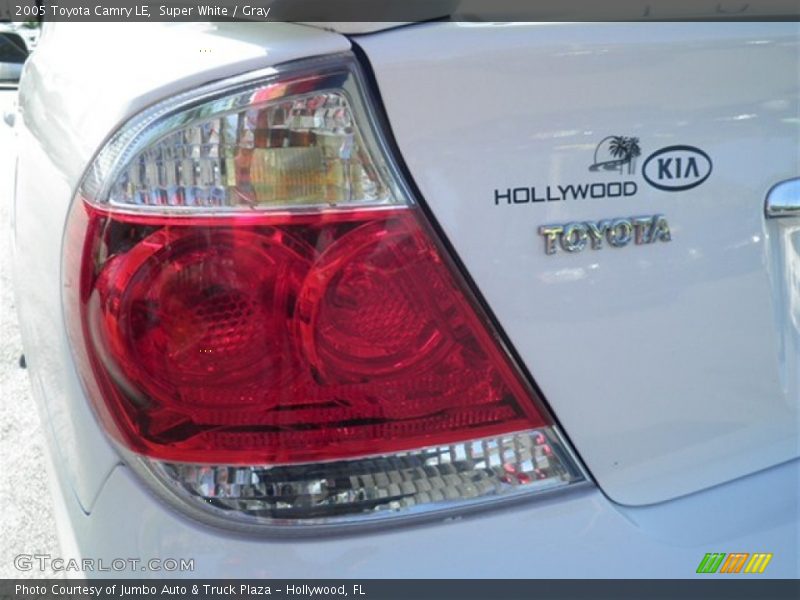 Super White / Gray 2005 Toyota Camry LE