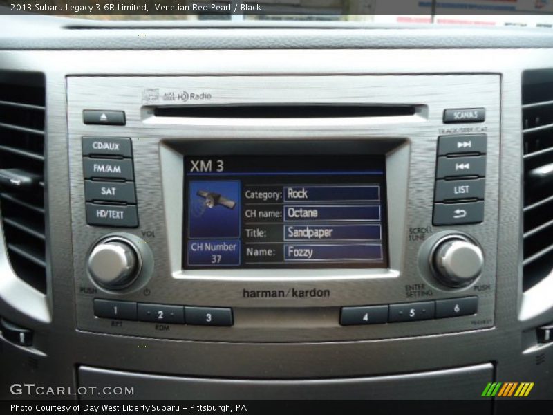 Audio System of 2013 Legacy 3.6R Limited
