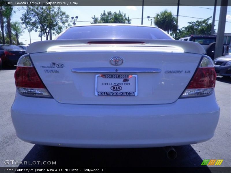 Super White / Gray 2005 Toyota Camry LE