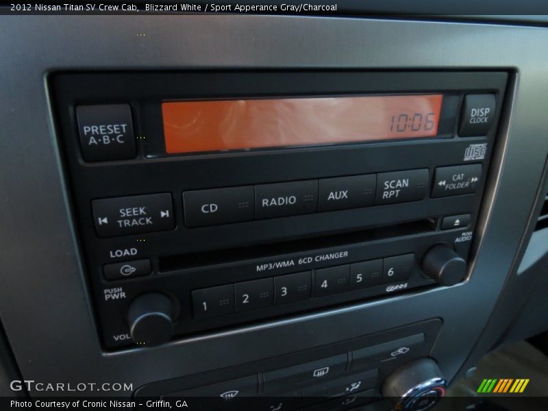 Blizzard White / Sport Apperance Gray/Charcoal 2012 Nissan Titan SV Crew Cab