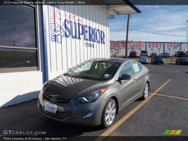 Harbor Gray Metallic / Black 2013 Hyundai Elantra Limited