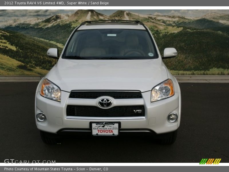 Super White / Sand Beige 2012 Toyota RAV4 V6 Limited 4WD