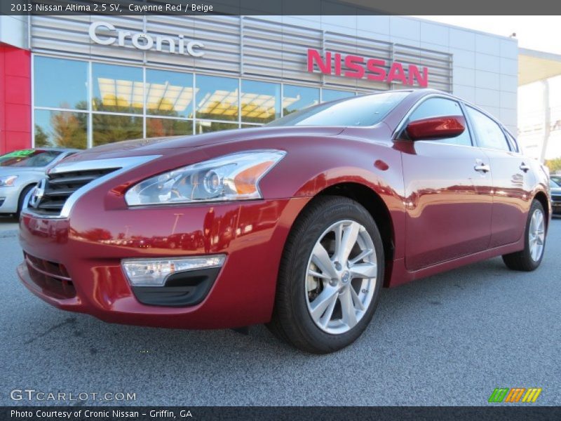 Cayenne Red / Beige 2013 Nissan Altima 2.5 SV