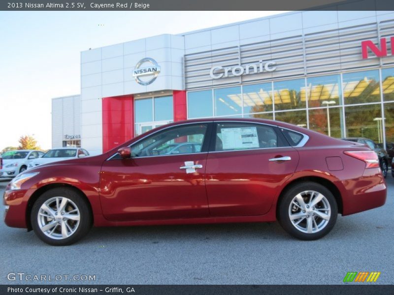 Cayenne Red / Beige 2013 Nissan Altima 2.5 SV
