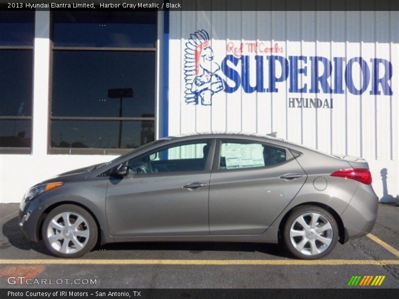 Harbor Gray Metallic / Black 2013 Hyundai Elantra Limited