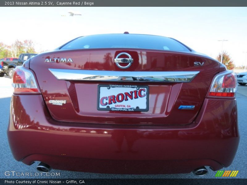 Cayenne Red / Beige 2013 Nissan Altima 2.5 SV