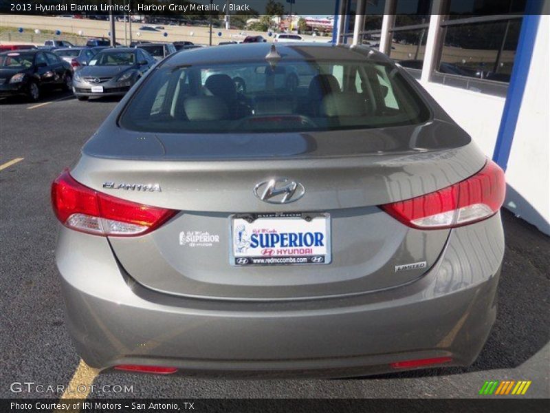 Harbor Gray Metallic / Black 2013 Hyundai Elantra Limited