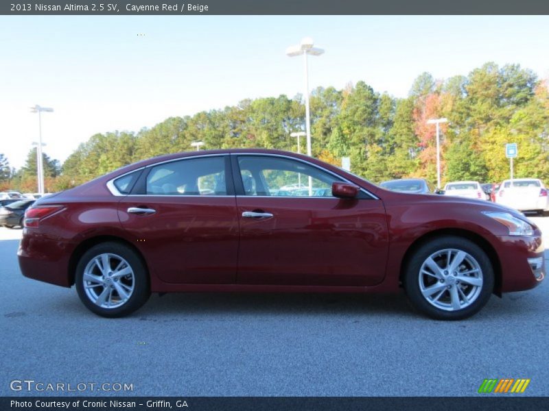 Cayenne Red / Beige 2013 Nissan Altima 2.5 SV