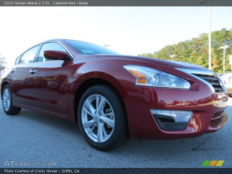 Cayenne Red / Beige 2013 Nissan Altima 2.5 SV
