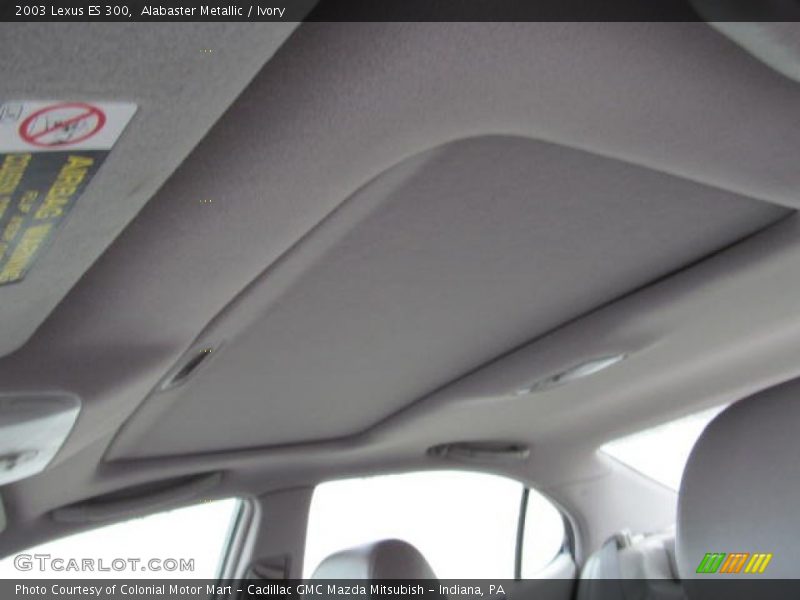 Alabaster Metallic / Ivory 2003 Lexus ES 300