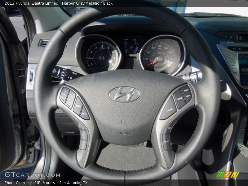 Harbor Gray Metallic / Black 2013 Hyundai Elantra Limited