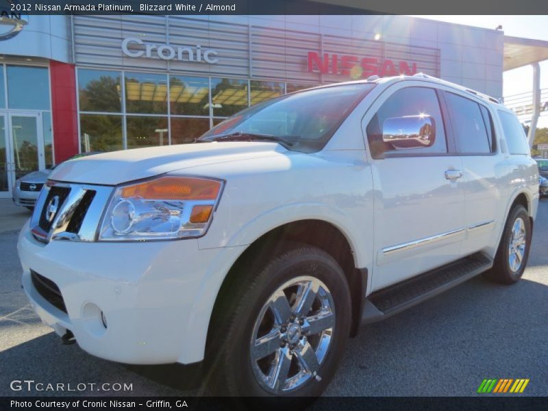 Blizzard White / Almond 2012 Nissan Armada Platinum