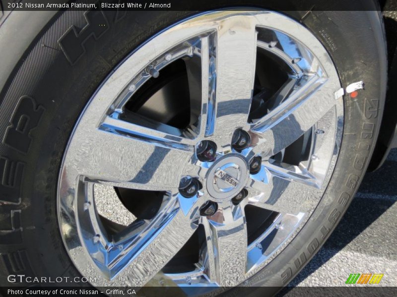Blizzard White / Almond 2012 Nissan Armada Platinum