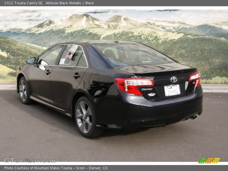 Attitude Black Metallic / Black 2012 Toyota Camry SE