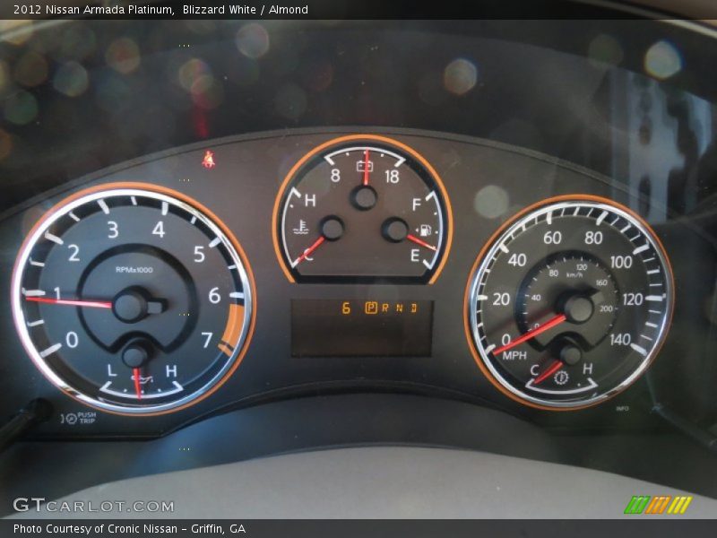 Blizzard White / Almond 2012 Nissan Armada Platinum