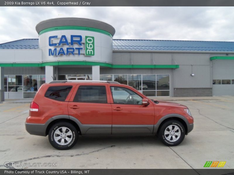 Copperhead / Gray 2009 Kia Borrego LX V6 4x4