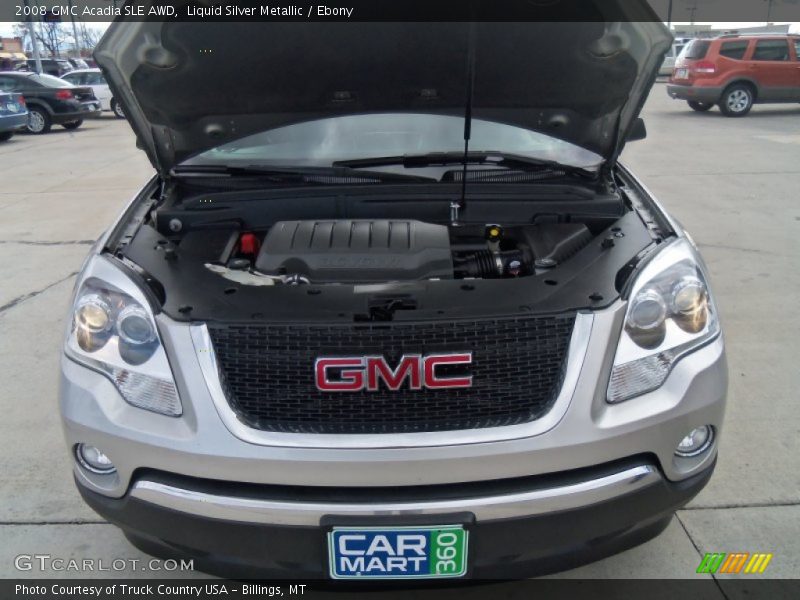 Liquid Silver Metallic / Ebony 2008 GMC Acadia SLE AWD