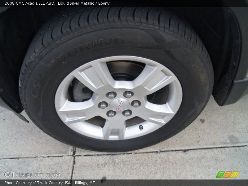 Liquid Silver Metallic / Ebony 2008 GMC Acadia SLE AWD