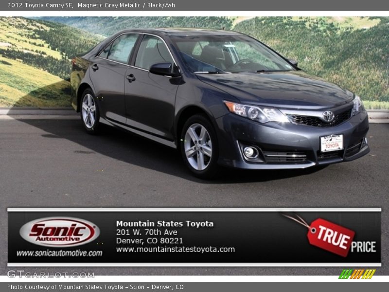 Magnetic Gray Metallic / Black/Ash 2012 Toyota Camry SE