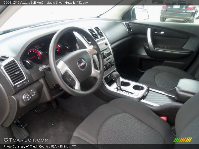 Liquid Silver Metallic / Ebony 2008 GMC Acadia SLE AWD