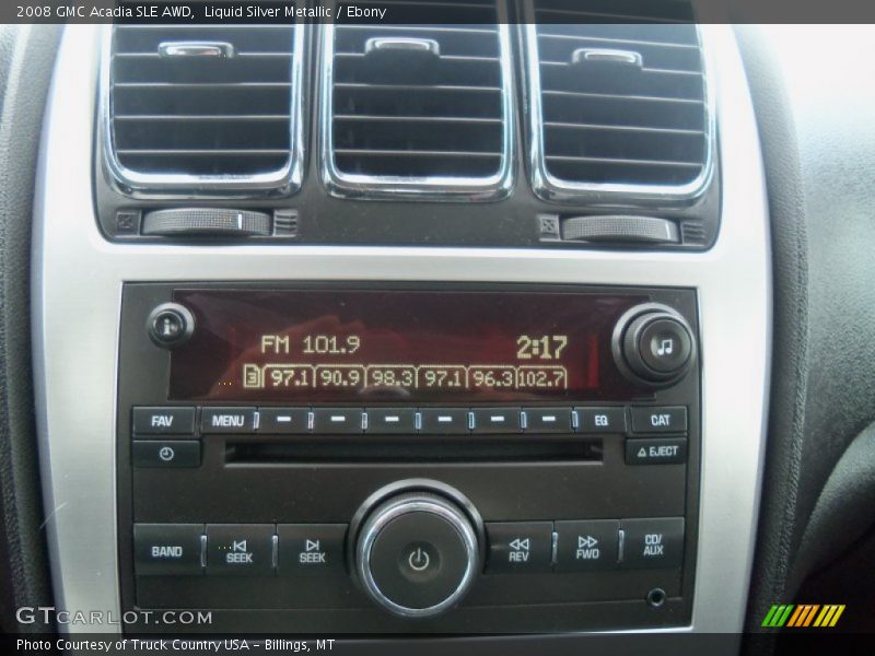 Liquid Silver Metallic / Ebony 2008 GMC Acadia SLE AWD