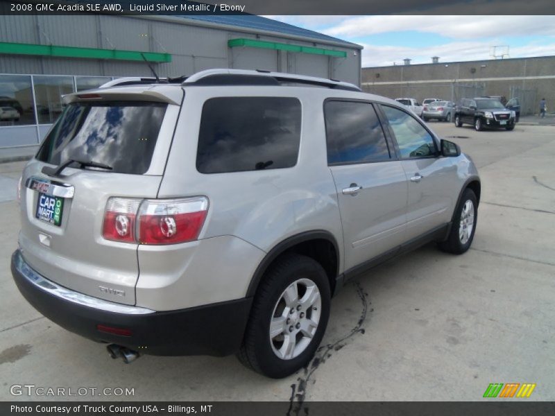 Liquid Silver Metallic / Ebony 2008 GMC Acadia SLE AWD
