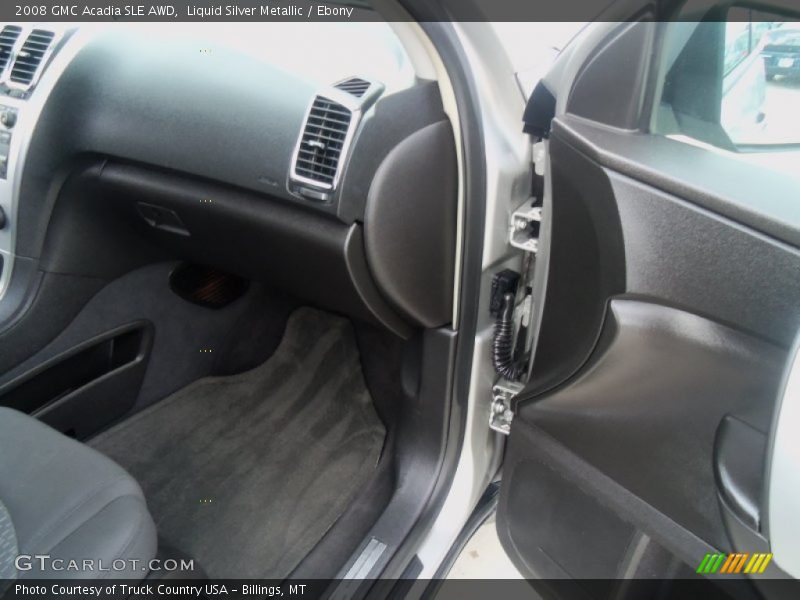 Liquid Silver Metallic / Ebony 2008 GMC Acadia SLE AWD