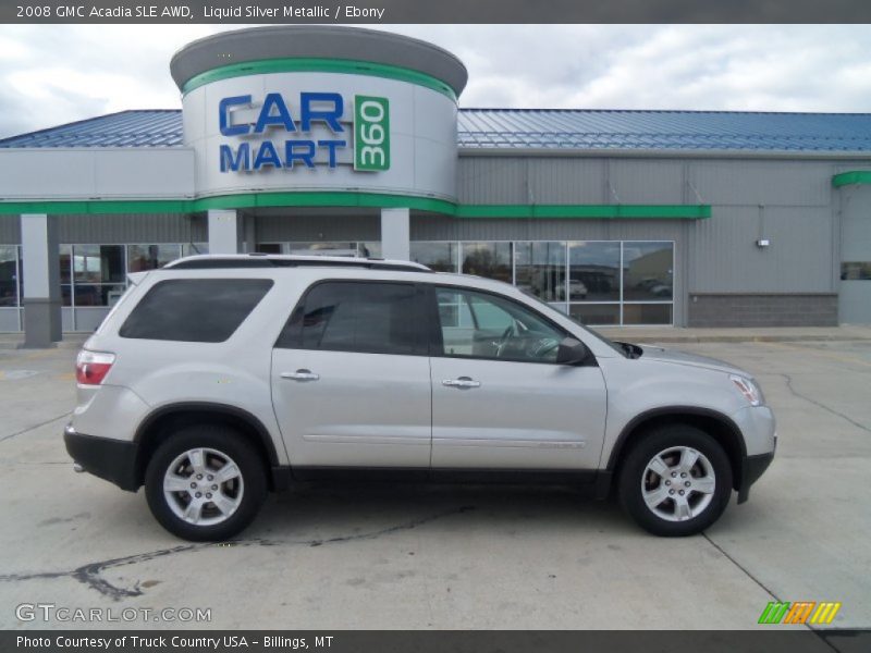 Liquid Silver Metallic / Ebony 2008 GMC Acadia SLE AWD