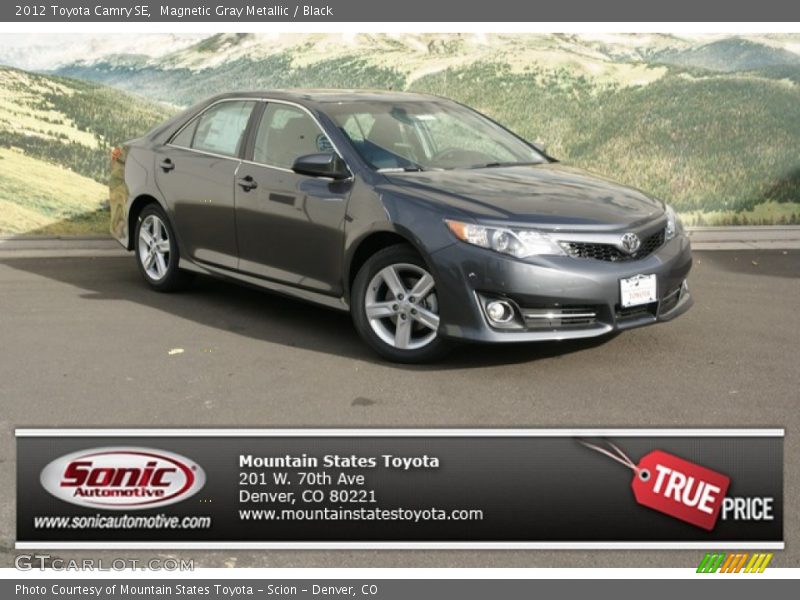 Magnetic Gray Metallic / Black 2012 Toyota Camry SE