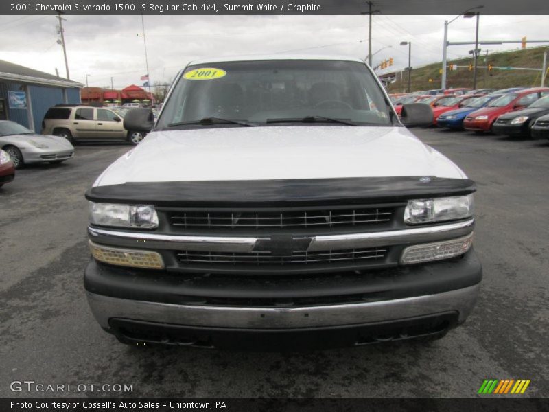 Summit White / Graphite 2001 Chevrolet Silverado 1500 LS Regular Cab 4x4