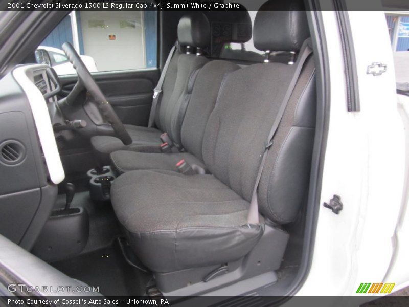 Summit White / Graphite 2001 Chevrolet Silverado 1500 LS Regular Cab 4x4