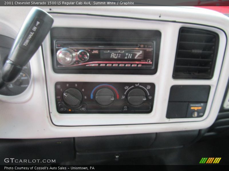 Summit White / Graphite 2001 Chevrolet Silverado 1500 LS Regular Cab 4x4