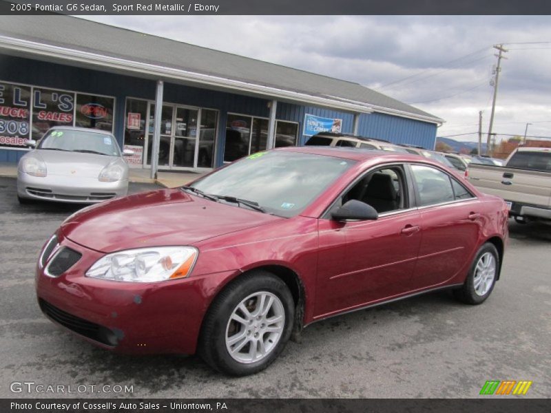 Sport Red Metallic / Ebony 2005 Pontiac G6 Sedan