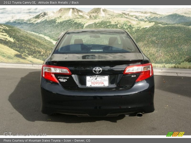 Attitude Black Metallic / Black 2012 Toyota Camry SE