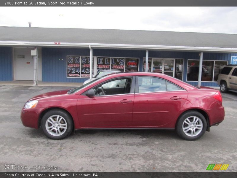 Sport Red Metallic / Ebony 2005 Pontiac G6 Sedan