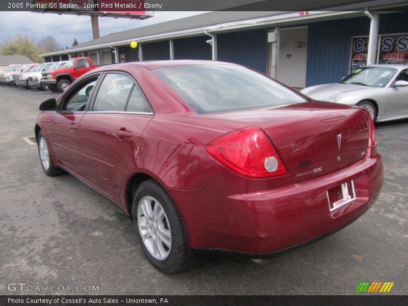 Sport Red Metallic / Ebony 2005 Pontiac G6 Sedan