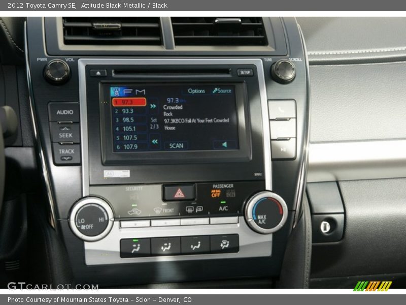 Attitude Black Metallic / Black 2012 Toyota Camry SE