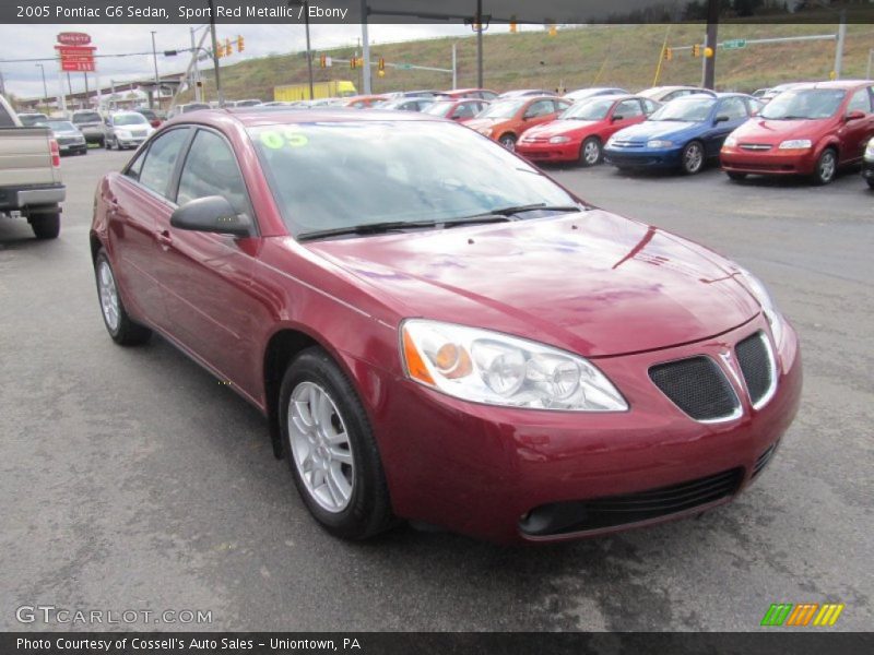 Sport Red Metallic / Ebony 2005 Pontiac G6 Sedan