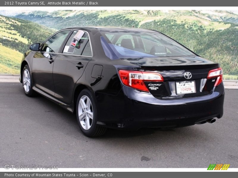 Attitude Black Metallic / Black 2012 Toyota Camry SE
