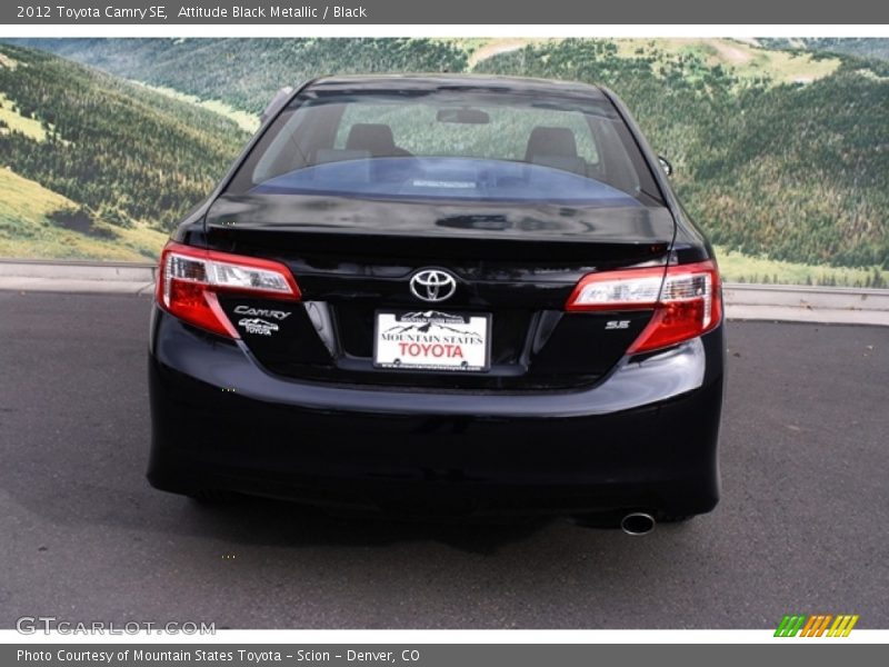 Attitude Black Metallic / Black 2012 Toyota Camry SE