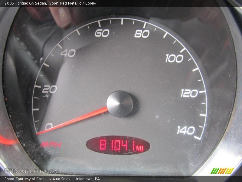 Sport Red Metallic / Ebony 2005 Pontiac G6 Sedan
