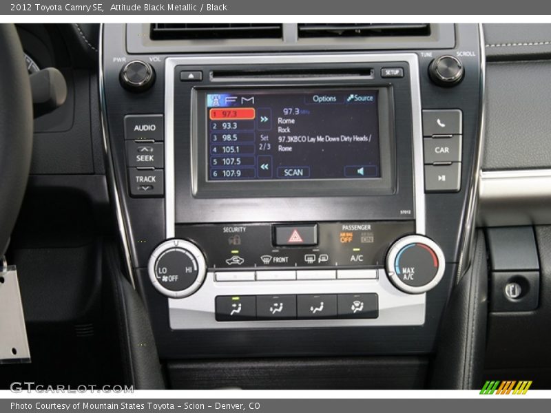 Attitude Black Metallic / Black 2012 Toyota Camry SE