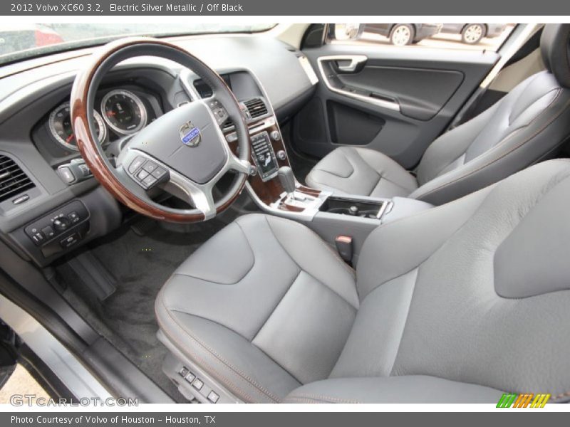 Electric Silver Metallic / Off Black 2012 Volvo XC60 3.2