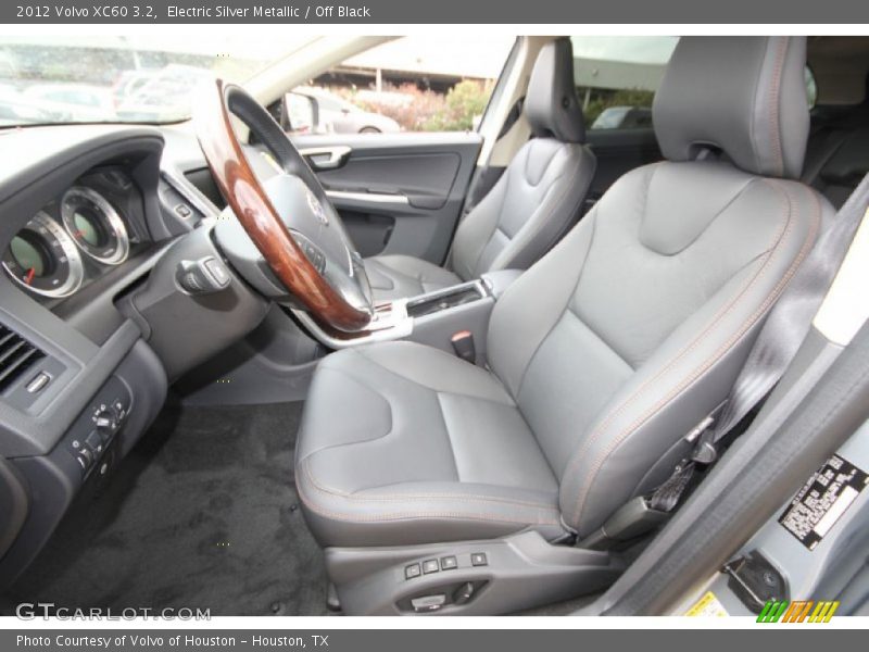 Electric Silver Metallic / Off Black 2012 Volvo XC60 3.2